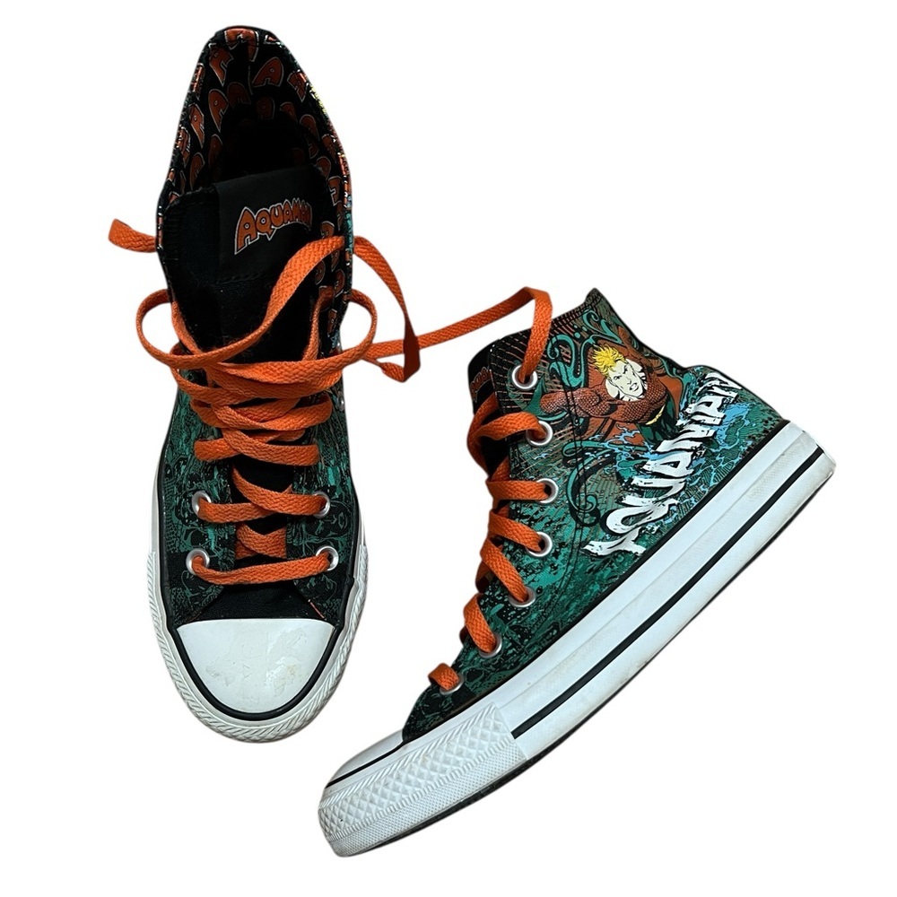 Aquaman Converse All Star Chuck Taylor Hi sneaker DC Comics 5